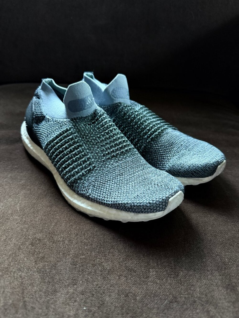 adidas Ultra Boost Laceless Parley Raw Grey CM8271 Mens 7.5 Womens 8.5 40 2/3 EU